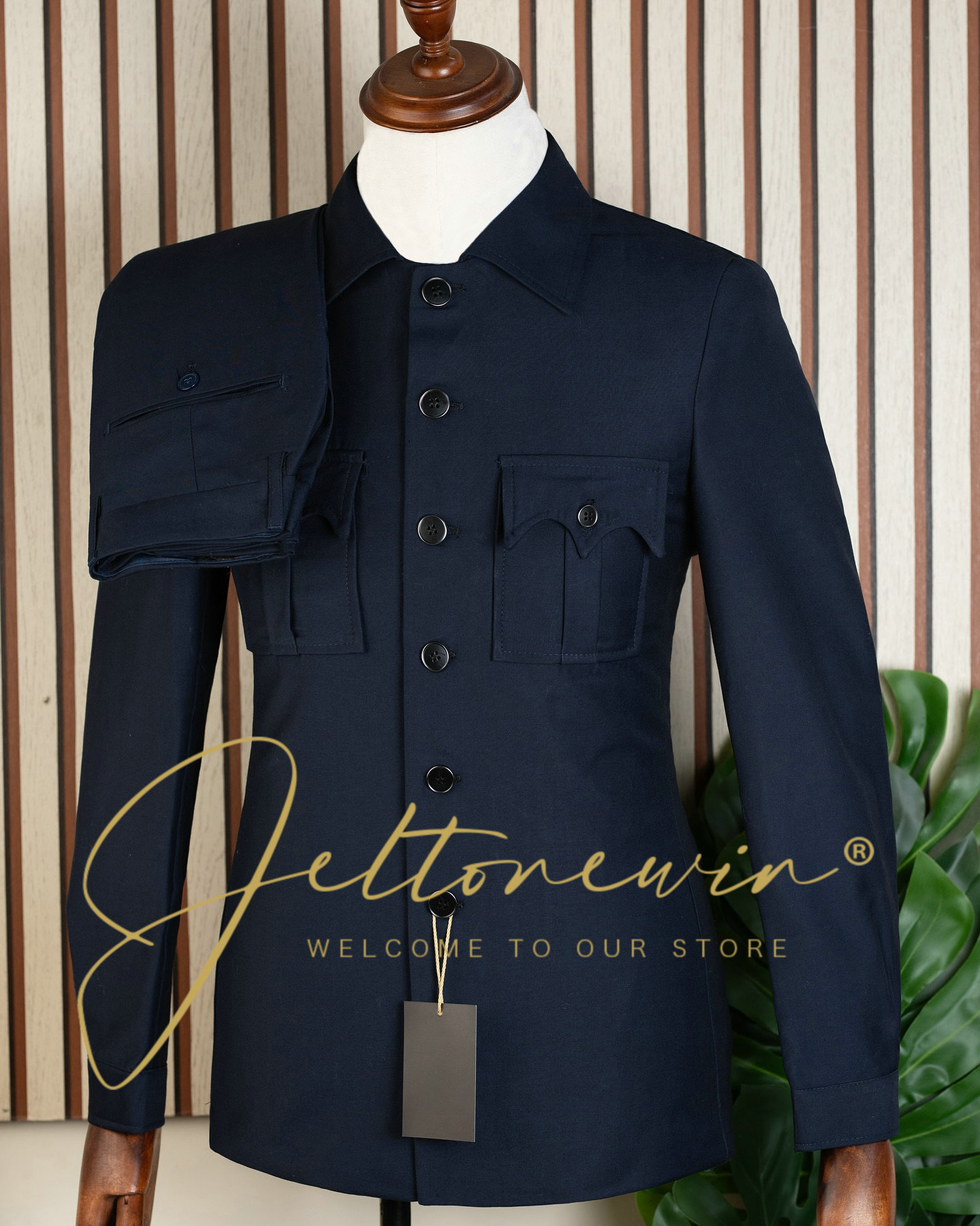 Latest Men Formal Wear - Мужской темно-синий костюм-двойка, последний дизайн, смокинг,