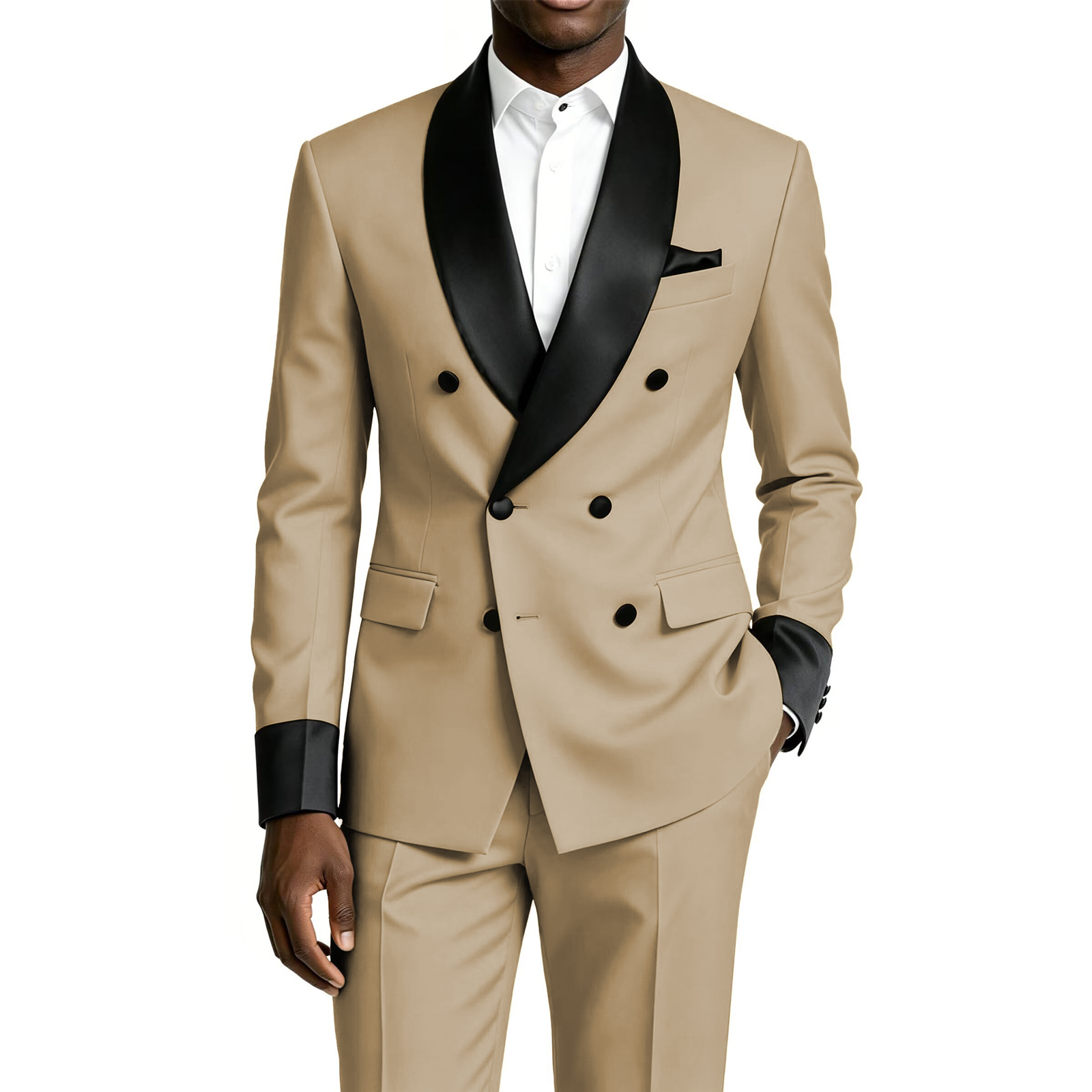 Men'S Formal Dinner Wear - Мужской смокинг-костюм из 2 предметов, приталенный,