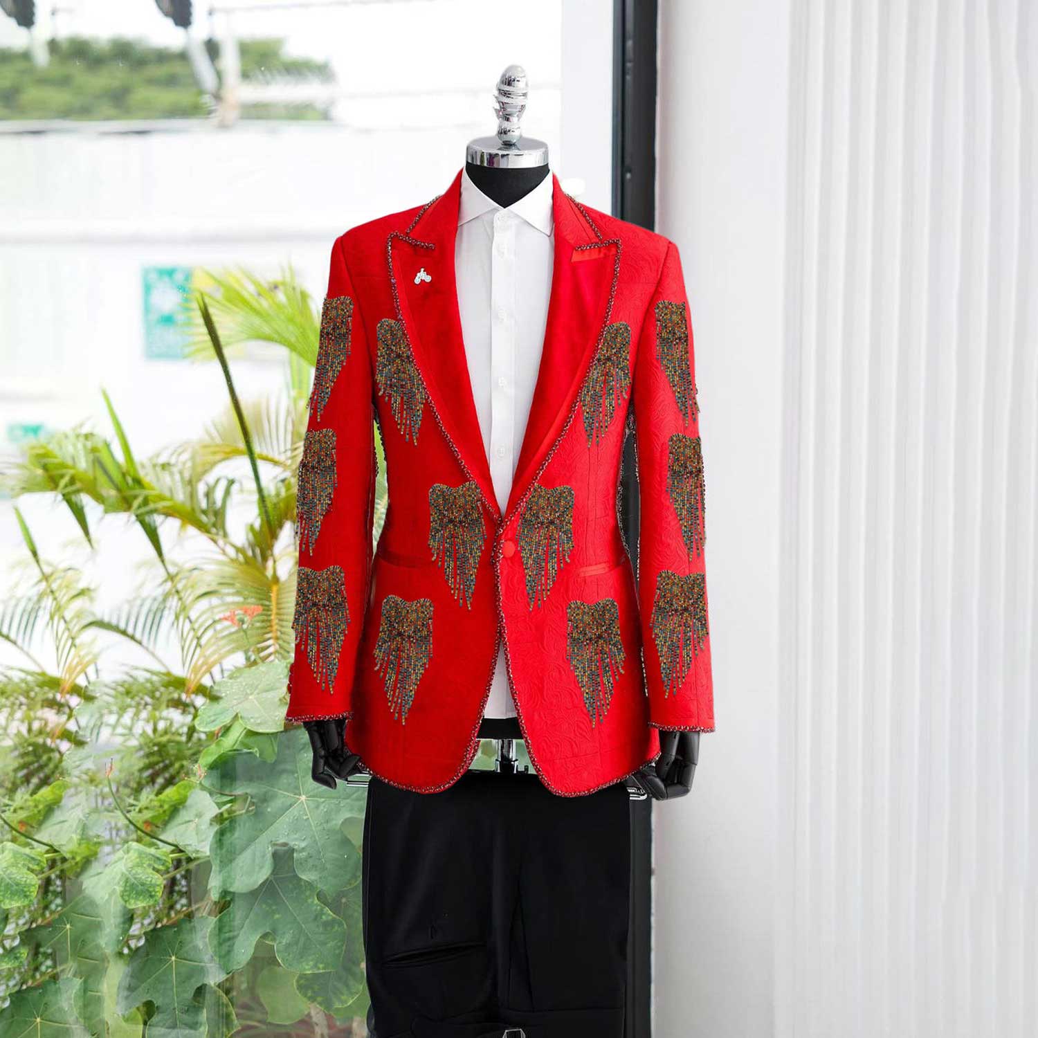 Men'S Formal Wear No Suit - Модный свадебный мужской костюм с кристаллами,