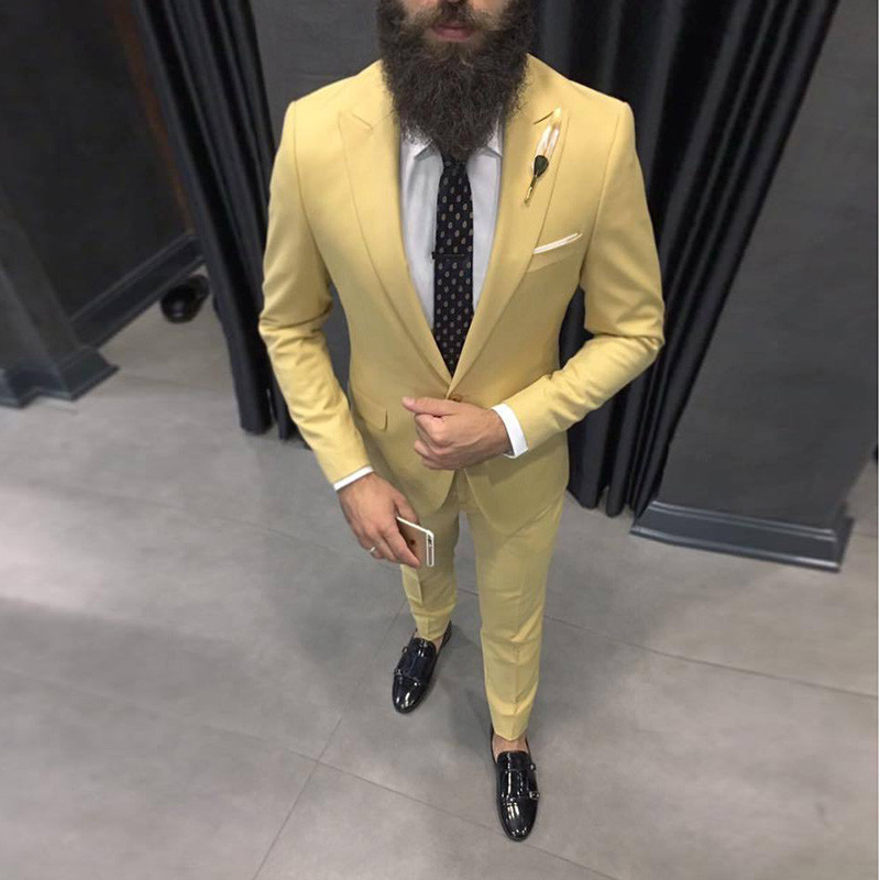 Latest Men Formal Wear - 2025 Последние желтые мужские костюмы на