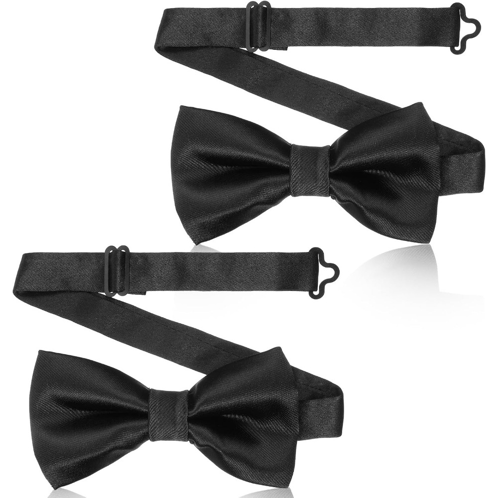 Mens Formal - Набор из 2 черных галстуков-бабочек, готовые
