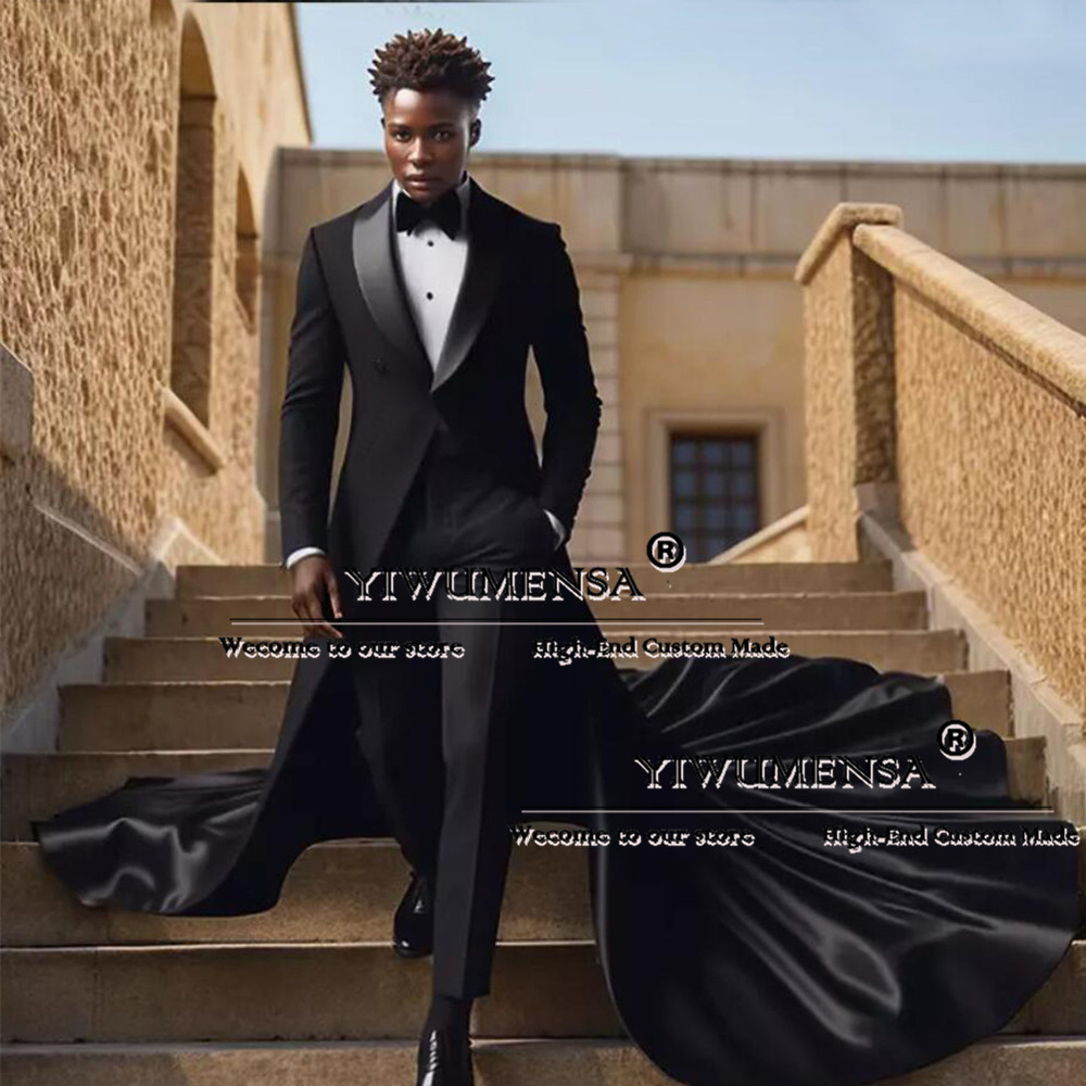 Latest Men Formal Wear - Новейший дизайн, смокинг для жениха, черный