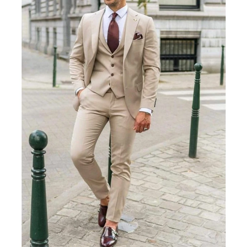 Men'S Formal Dinner Wear - Мужской костюм с заостренными лацканами, приталенный,