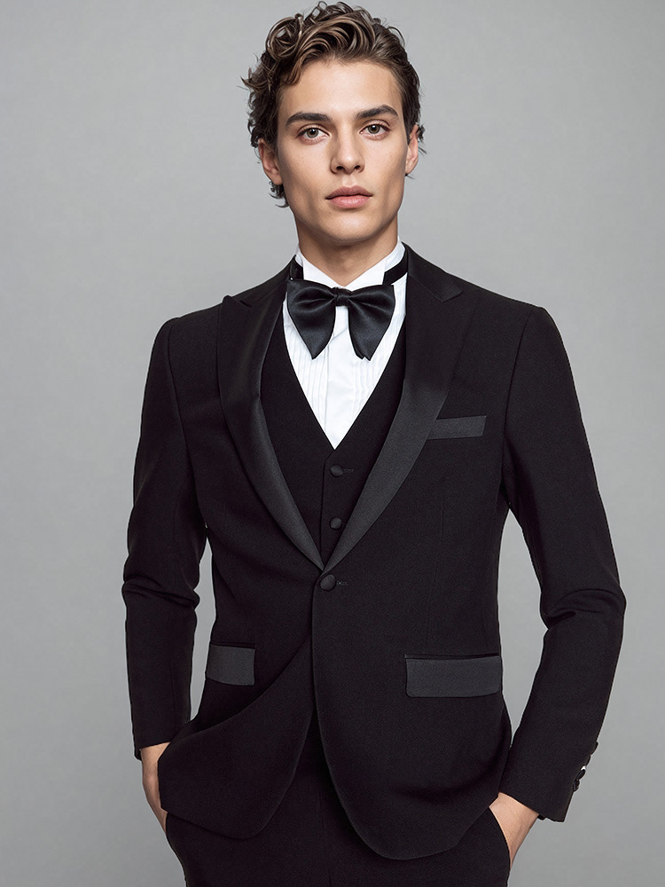 Men'S Formal Dinner Wear - Мужские костюмы, комплект, роскошный черный формальный