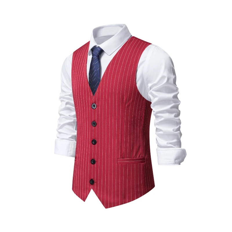 2026 Новый костюм в красную по – обзор и цена Men'S Formal Wear Waistcoat