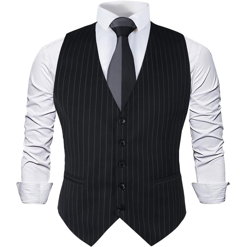 Мужской деловой жилет в полоск – обзор и цена Men'S Formal Wear Waistcoat