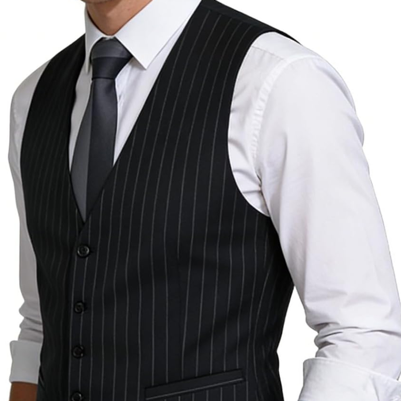 Мужской деловой жилет в полоск – обзор и цена Men'S Formal Wear Waistcoat