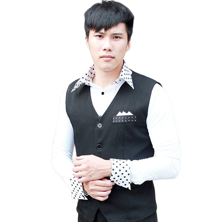 Мужской черный жилет для латин – обзор и цена Men'S Formal Wear Waistcoat