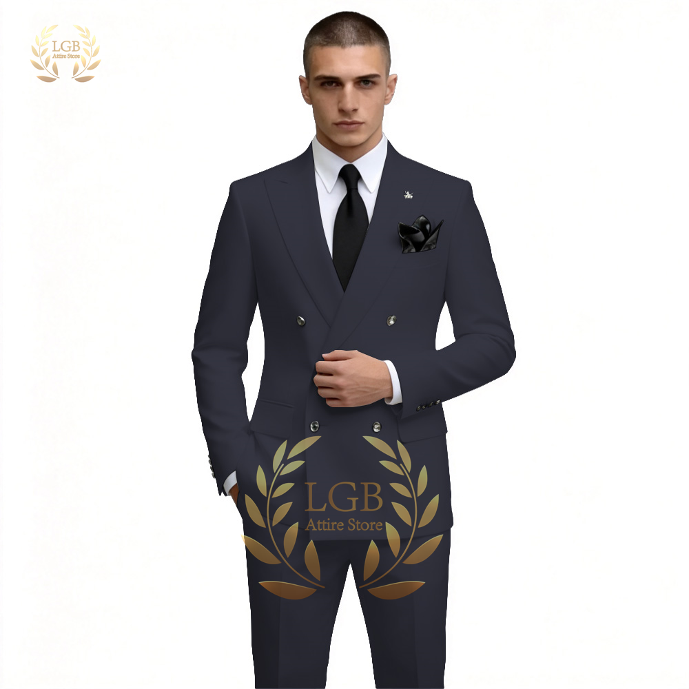 Мужской белый двубортный костю – обзор и цена Men'S Formal Dinner Wear