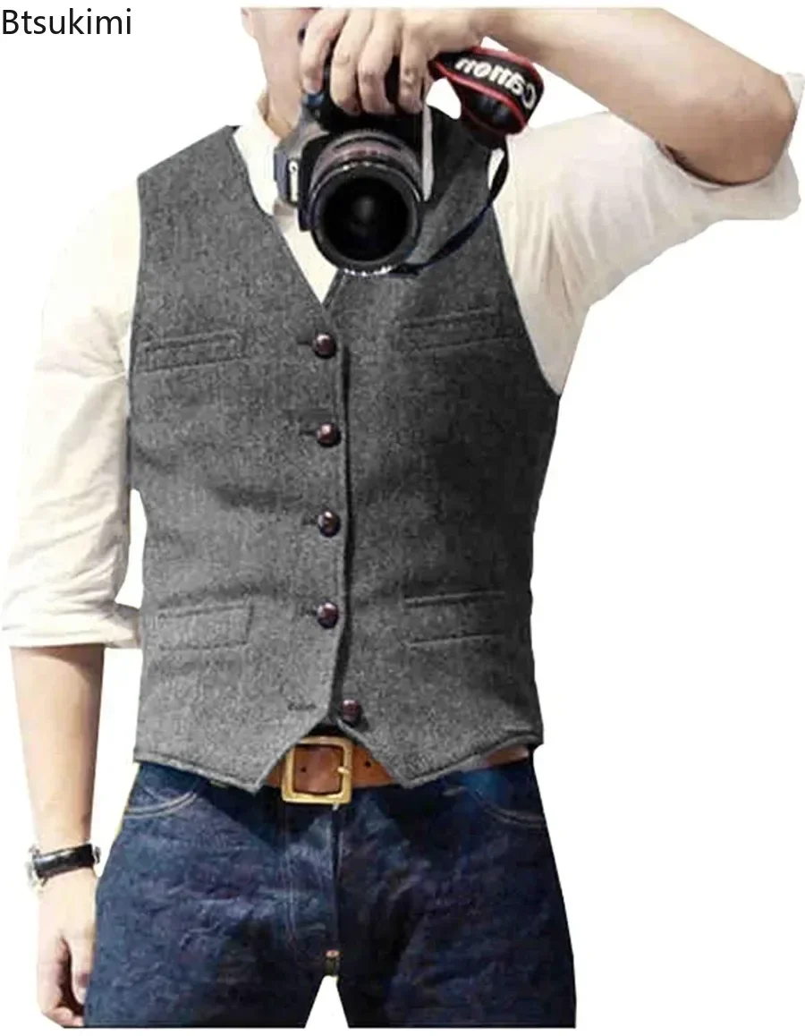 Мужской винтажный жилет с V-об – обзор и цена Men'S Formal Wear Waistcoat