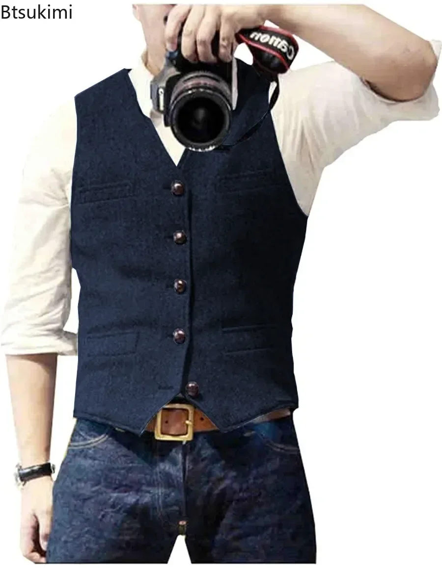 Мужской винтажный жилет с V-об – обзор и цена Men'S Formal Wear Waistcoat