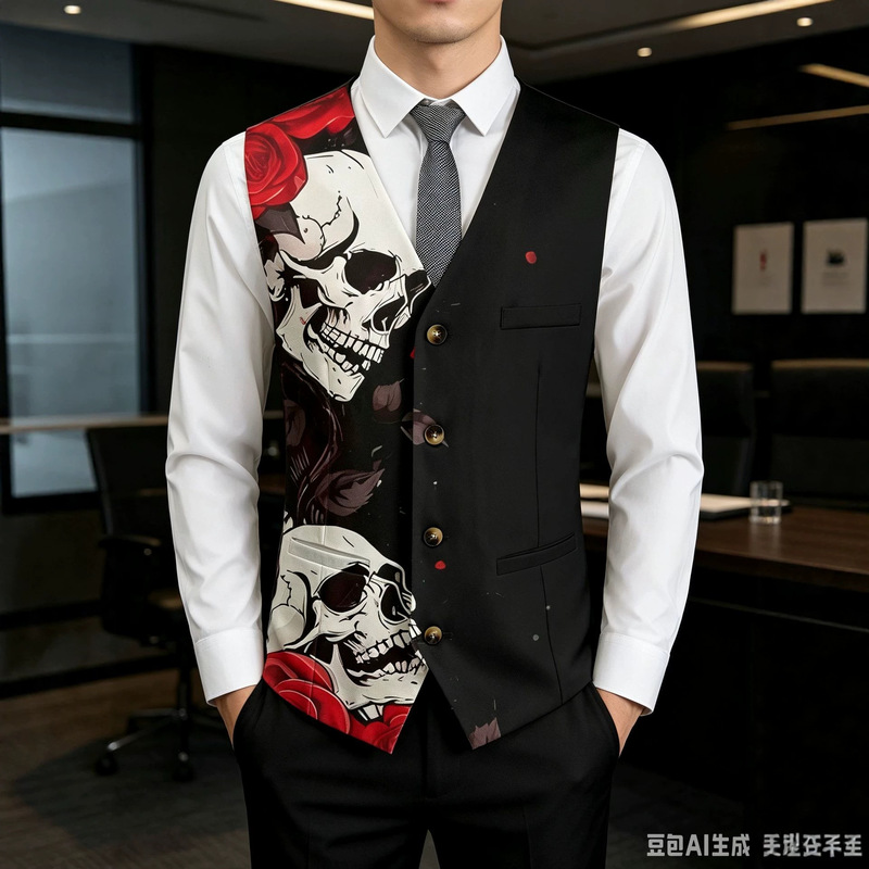 Мужской жилет-пиджак с модным  – обзор и цена Men'S Gothic Formal Wear