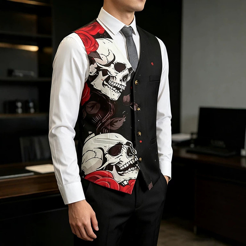 Мужской жилет-пиджак с модным  – обзор и цена Men'S Gothic Formal Wear