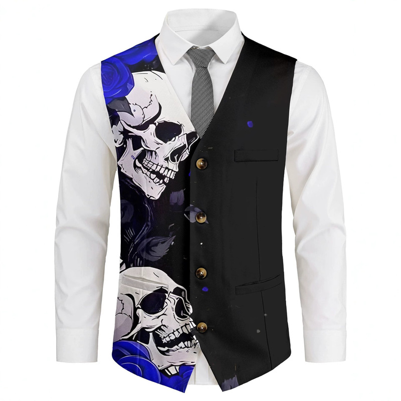 Мужской жилет-пиджак с модным  – обзор и цена Men'S Gothic Formal Wear