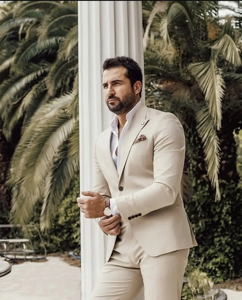 Костюм Homme, бежевый свадебны – обзор и цена Latest Men Formal Wear