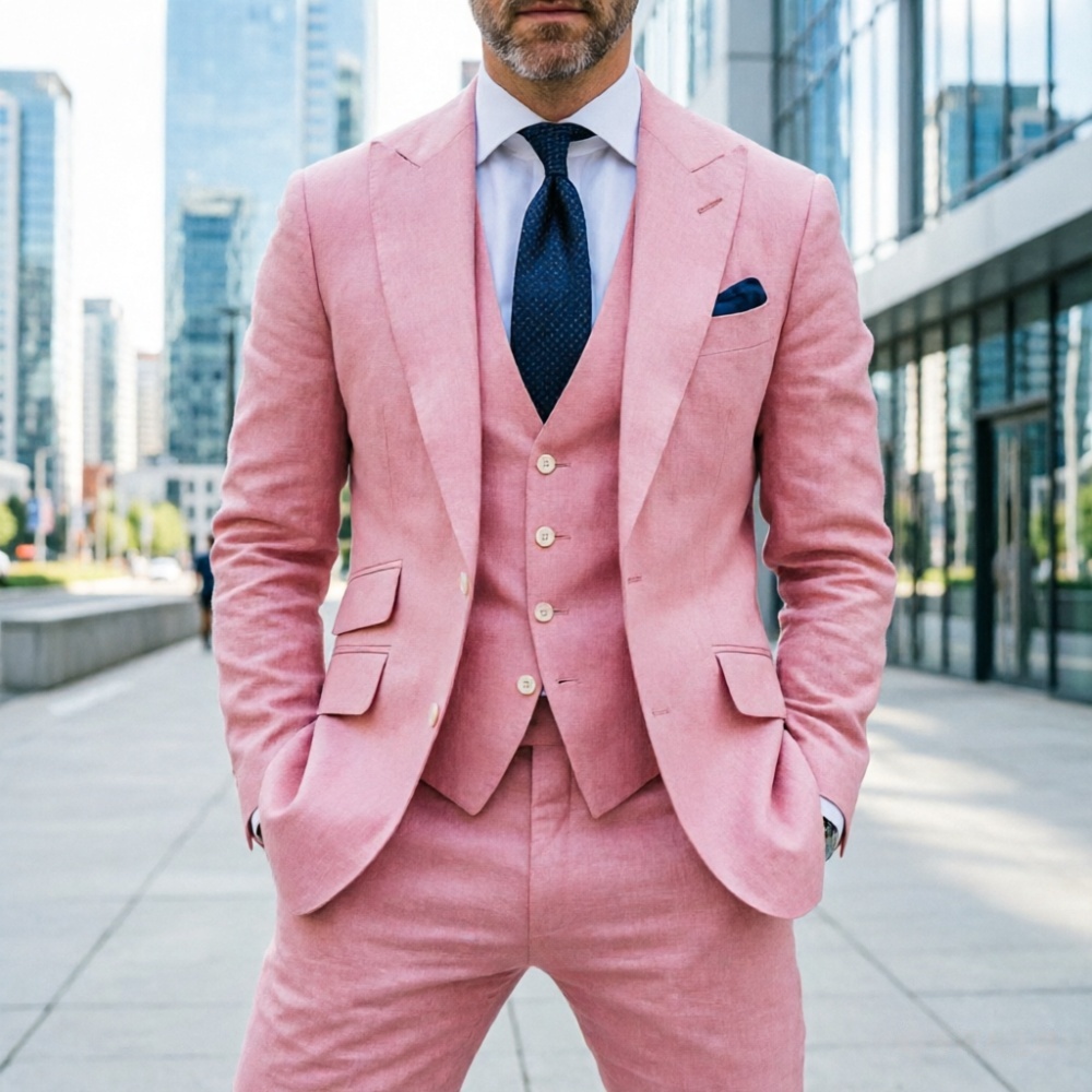 Небесно-голубой льняной мужско – обзор и цена Men'S Formal Wear No Suit